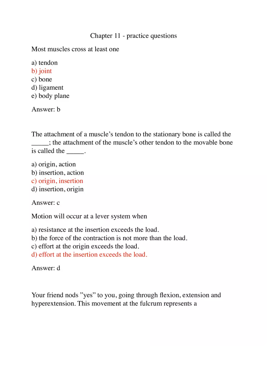 Most Muscles Cross at Least One - Page 1