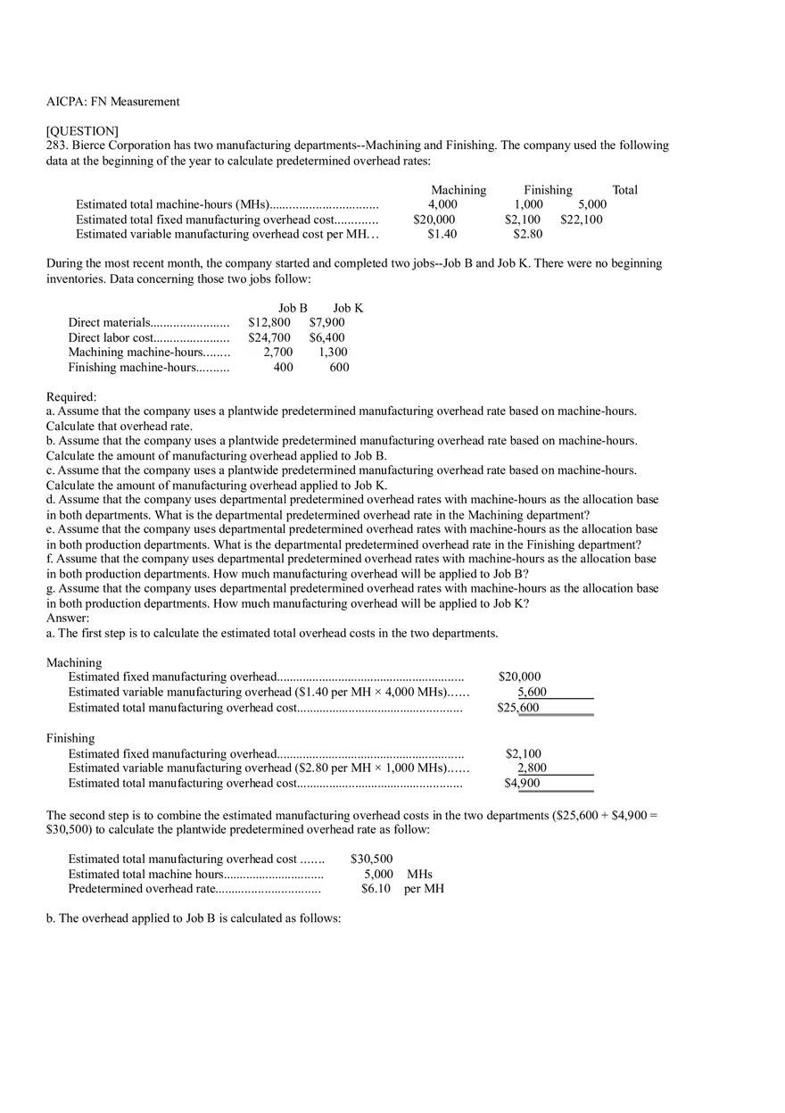 Ch2, Job-Order Costing Calculating Unit Product Costs Part 19 - Page 7