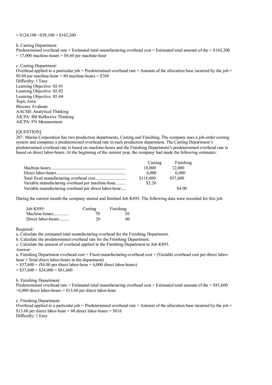 Ch2, Job-Order Costing Calculating Unit Product Costs Part 19 - Page 12