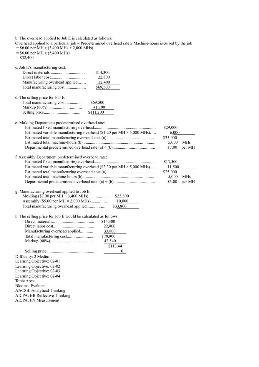 Ch2, Job-Order Costing Calculating Unit Product Costs Part 19 - Page 2