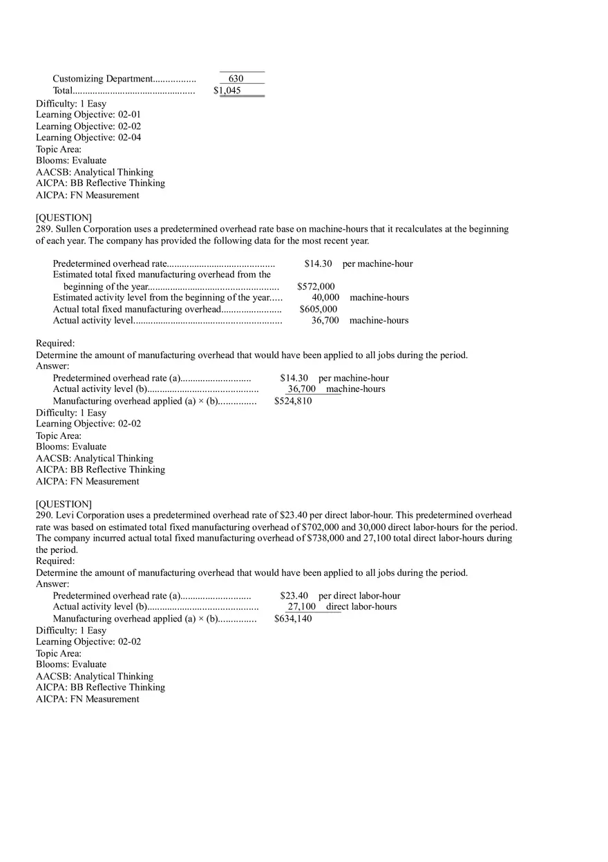 Ch2, Job-Order Costing Calculating Unit Product Costs Part 19 - Page 3