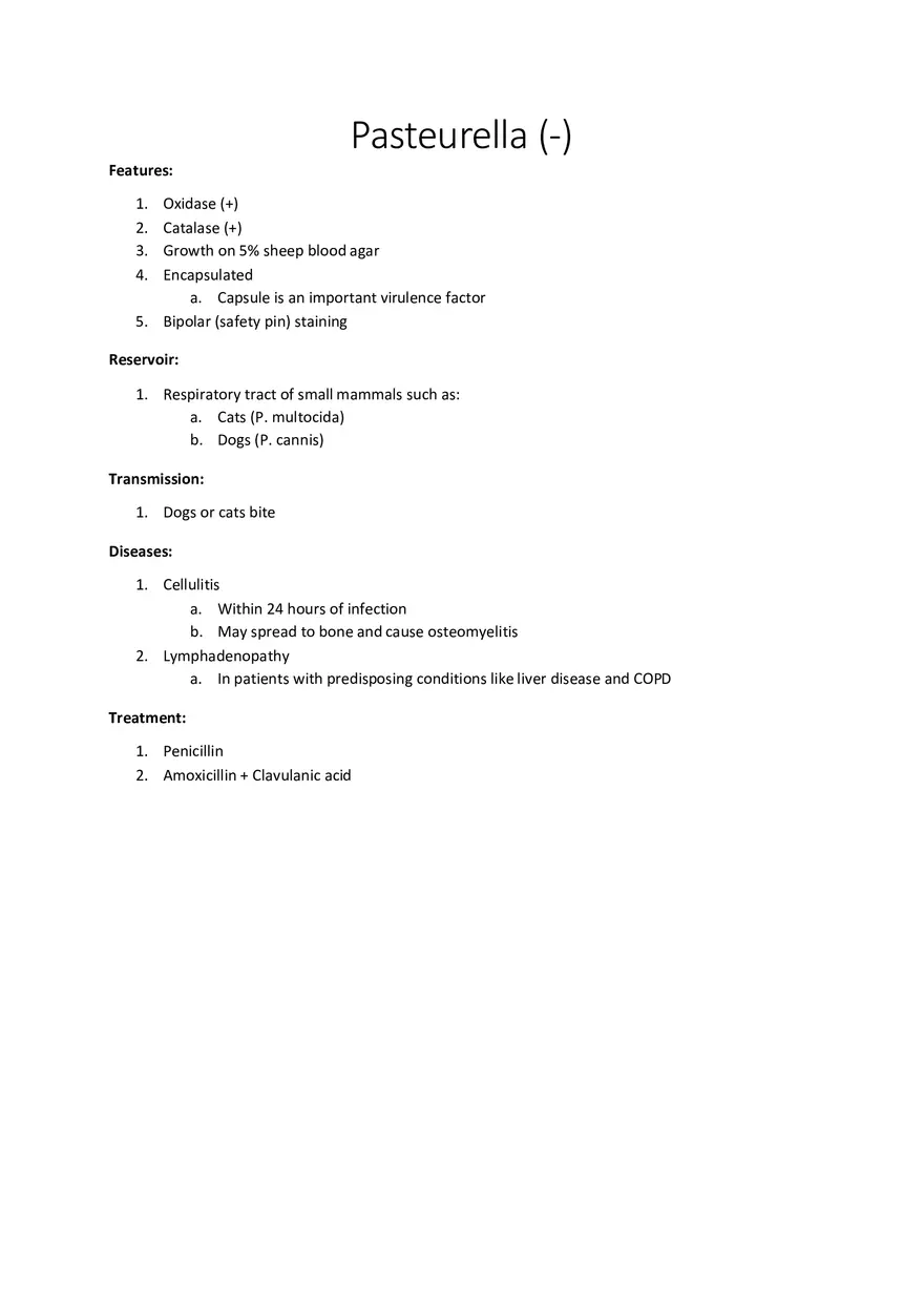 Pasteurella (-) - Page 1