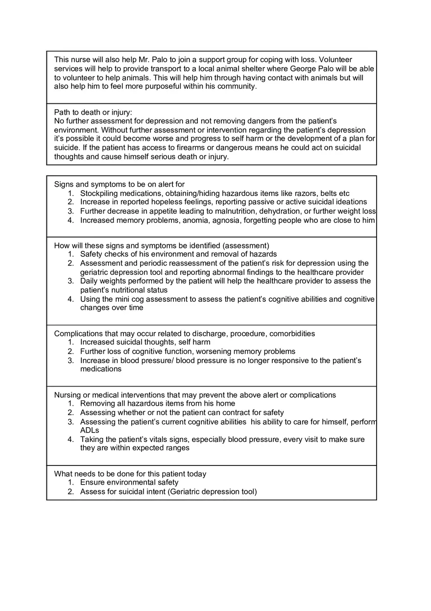 George Palo Clinical Worksheet - Page 2