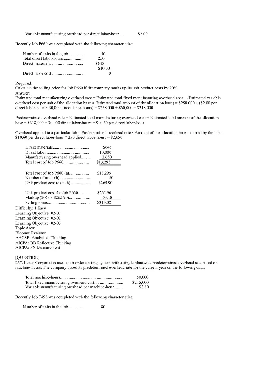 Ch2, Job-Order Costing Calculating Unit Product Costs Part 17 - Page 3