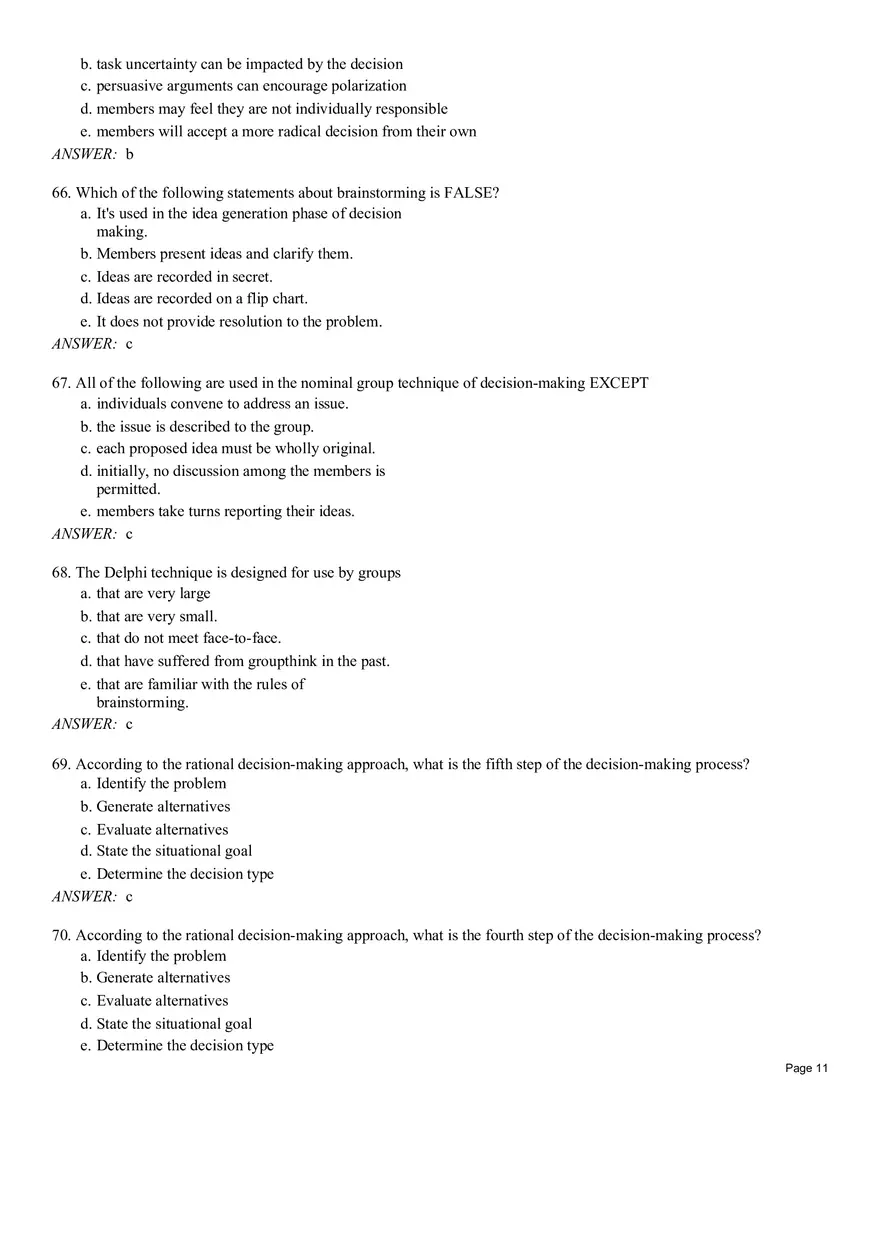 Management Chapter 8 Quiz Part 2 - Page 2
