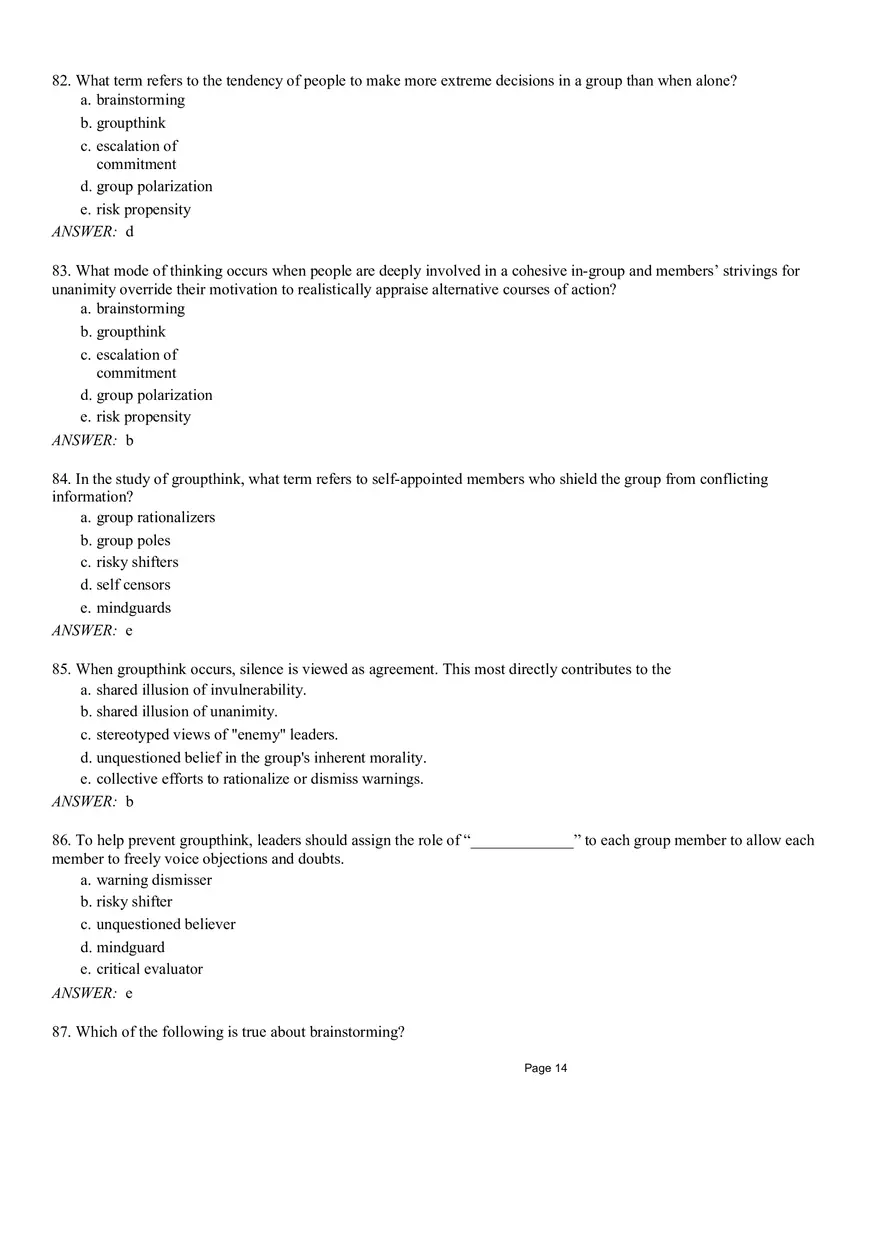 Management Chapter 8 Quiz Part 2 - Page 5