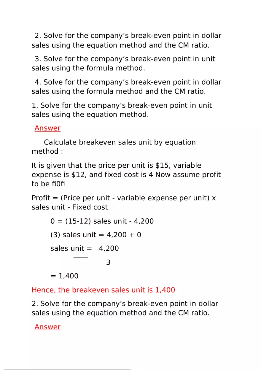 Margin Answer Key - Page 5