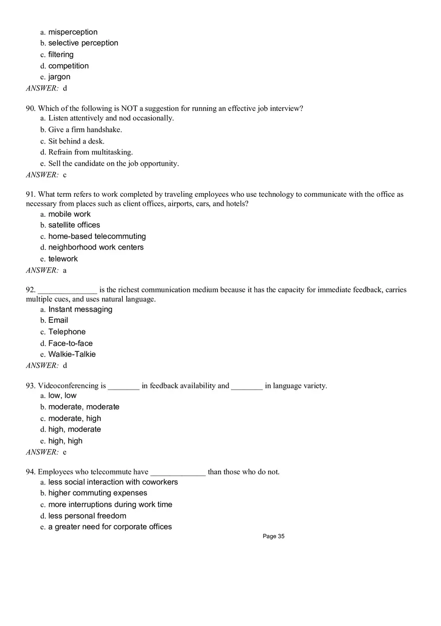 Management Chapter 9 Quiz Part 2 - Page 8