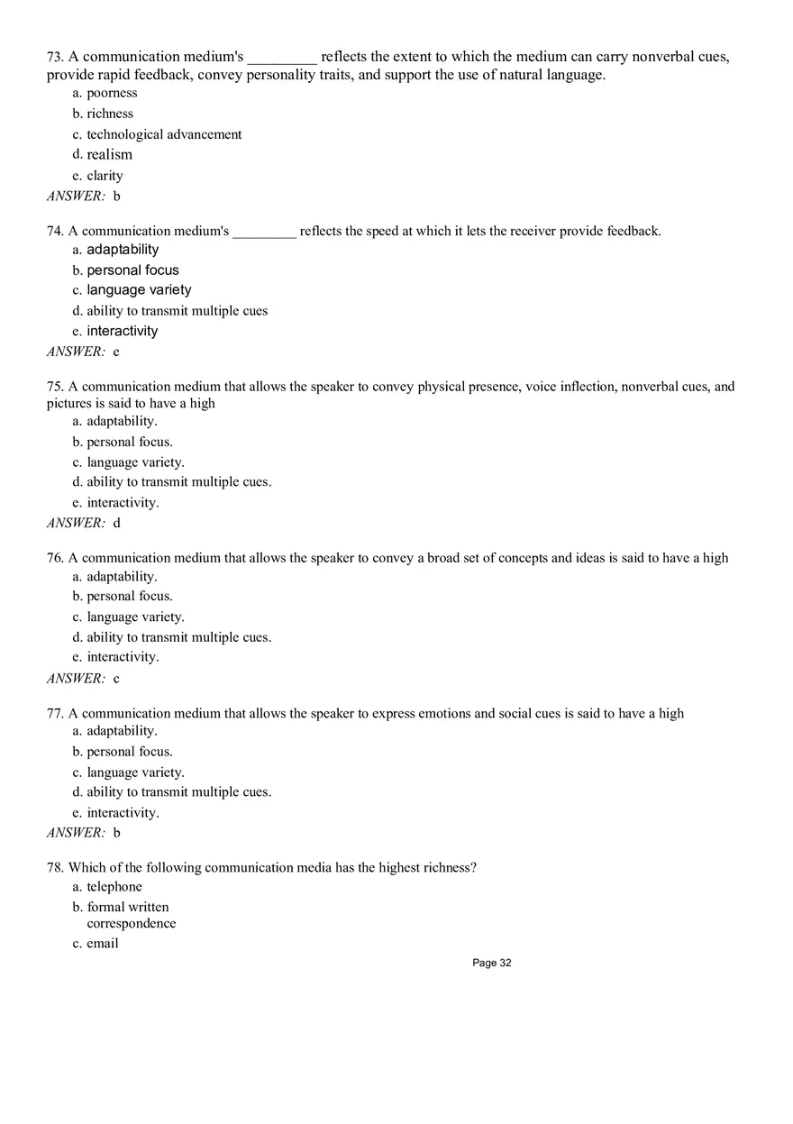 Management Chapter 9 Quiz Part 2 - Page 5