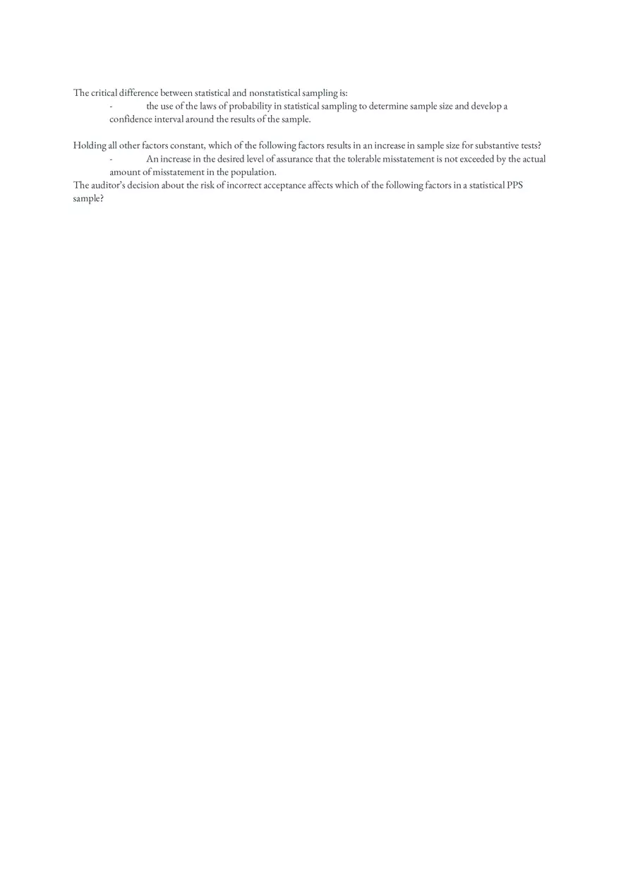 Which of the Following is a Management Assertion Regarding Account Balances at the Period End - Page 6