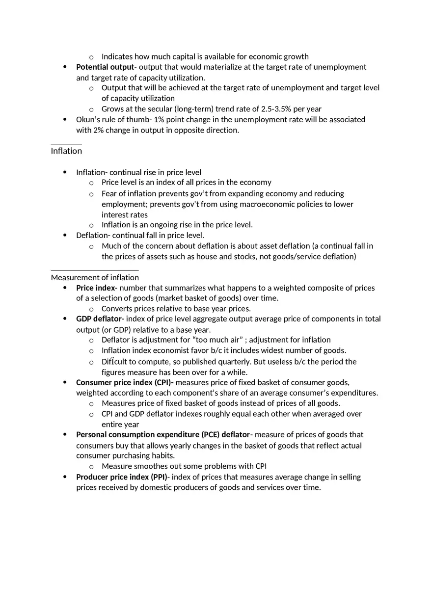 Macroeconomics Unit 2 - Page 7