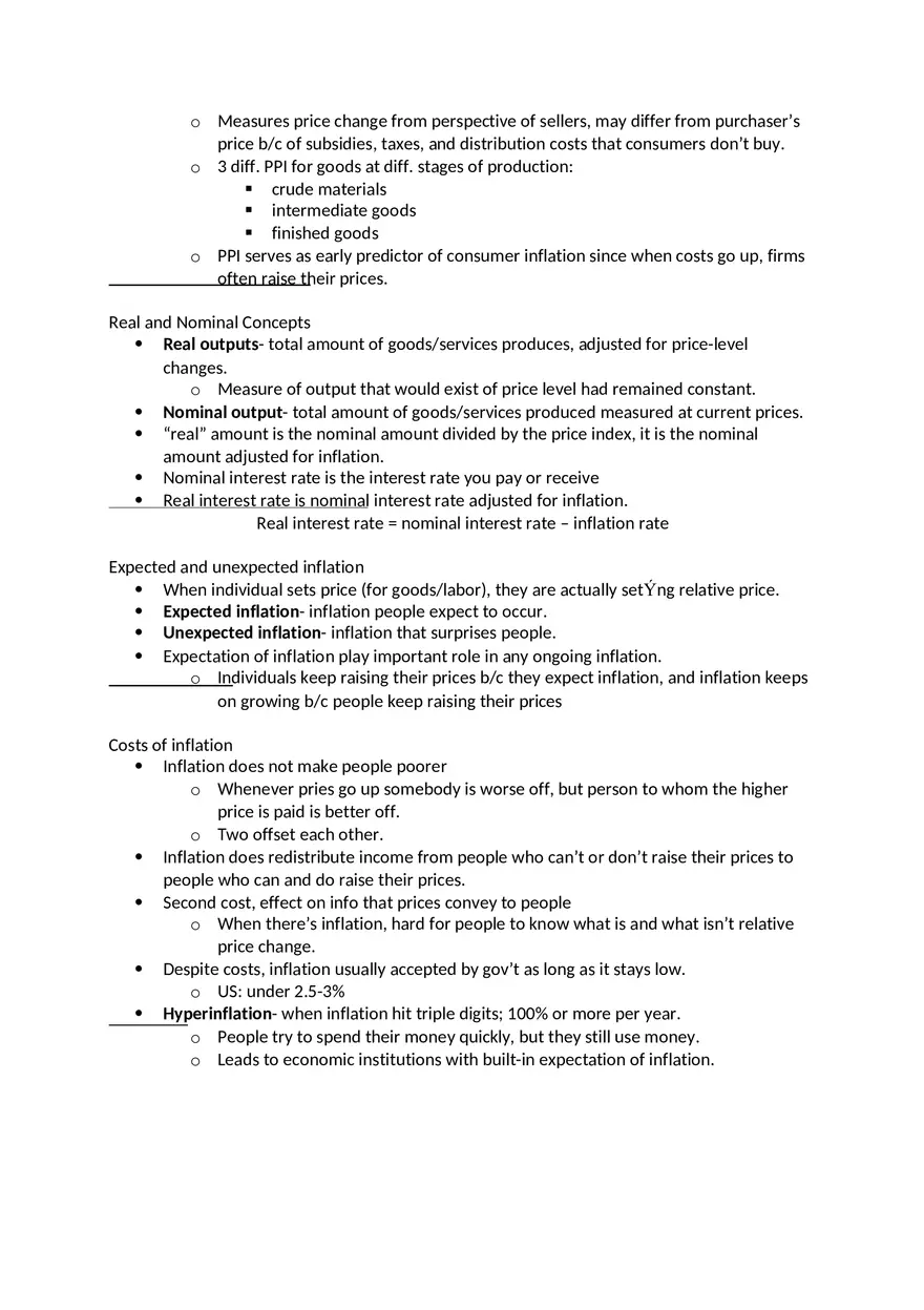 Macroeconomics Unit 2 - Page 8
