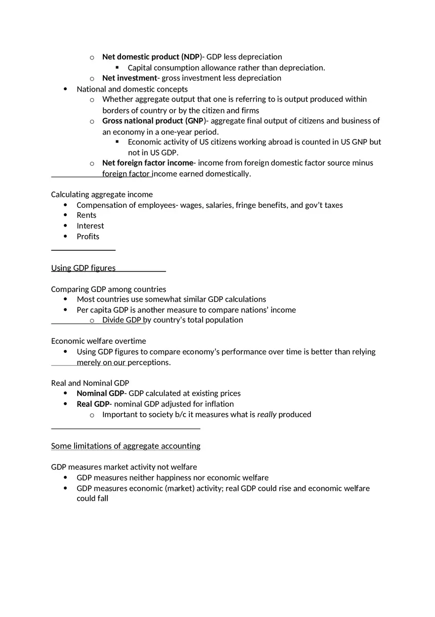 Macroeconomics Unit 2 - Page 11