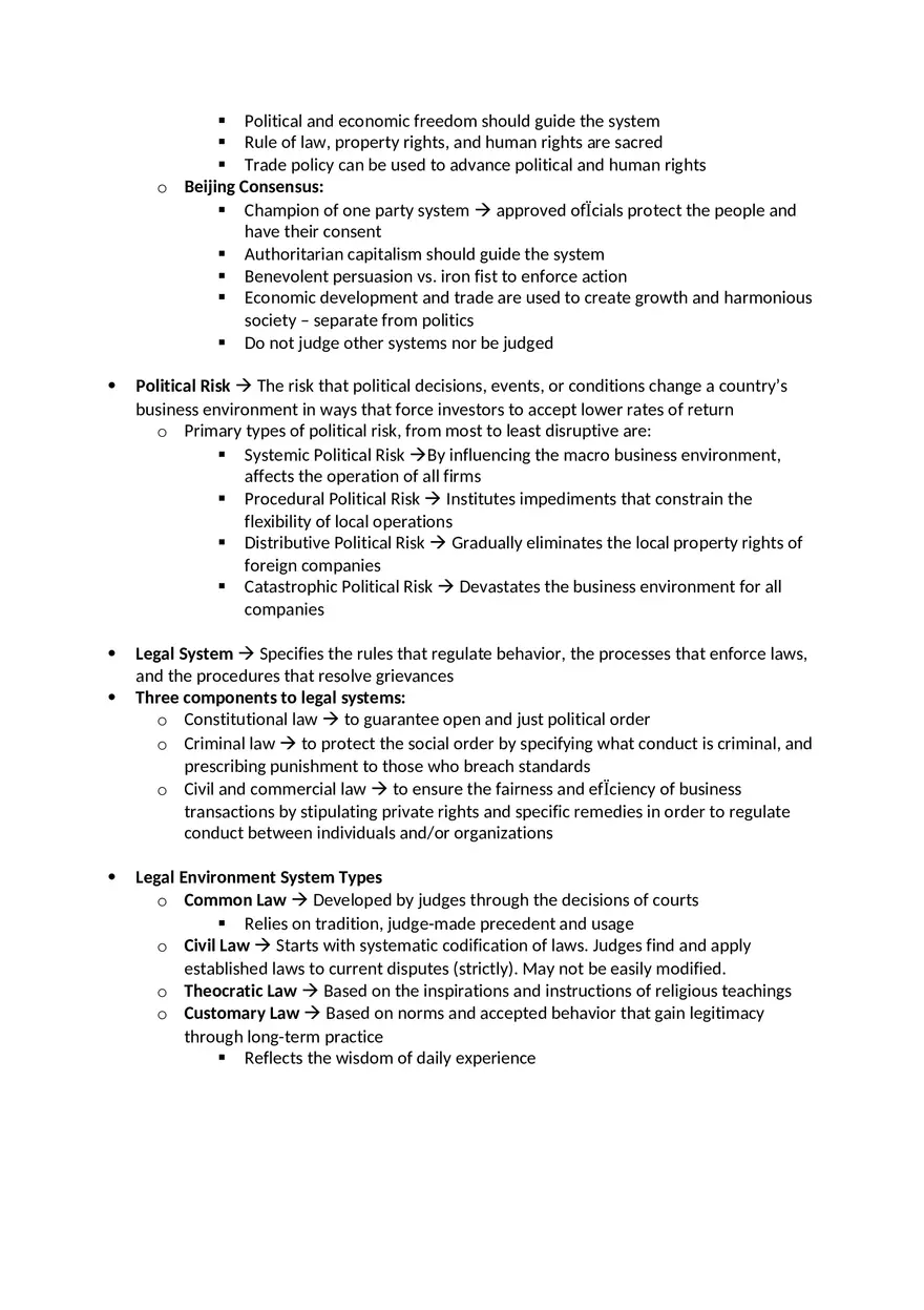 Chapter 3 – The Political and Legal Environments Facing Business - Page 3