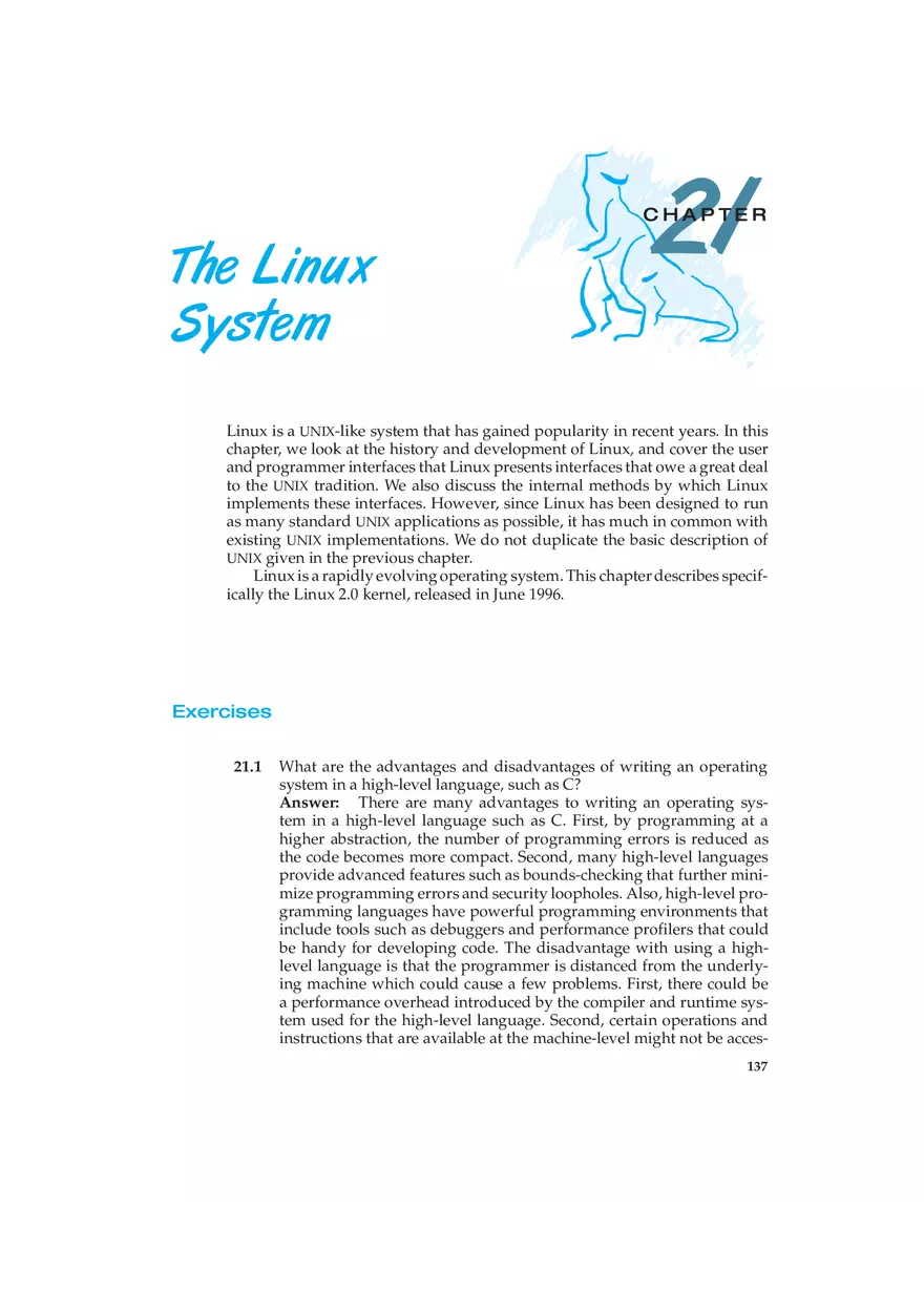 Chapter 21 The Linux System - Page 1