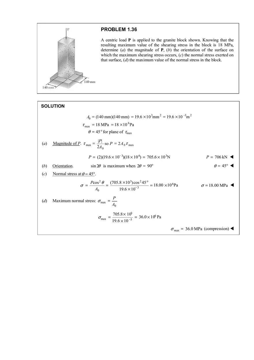 Ch.1 Problem 1.36 Solution - Page 1