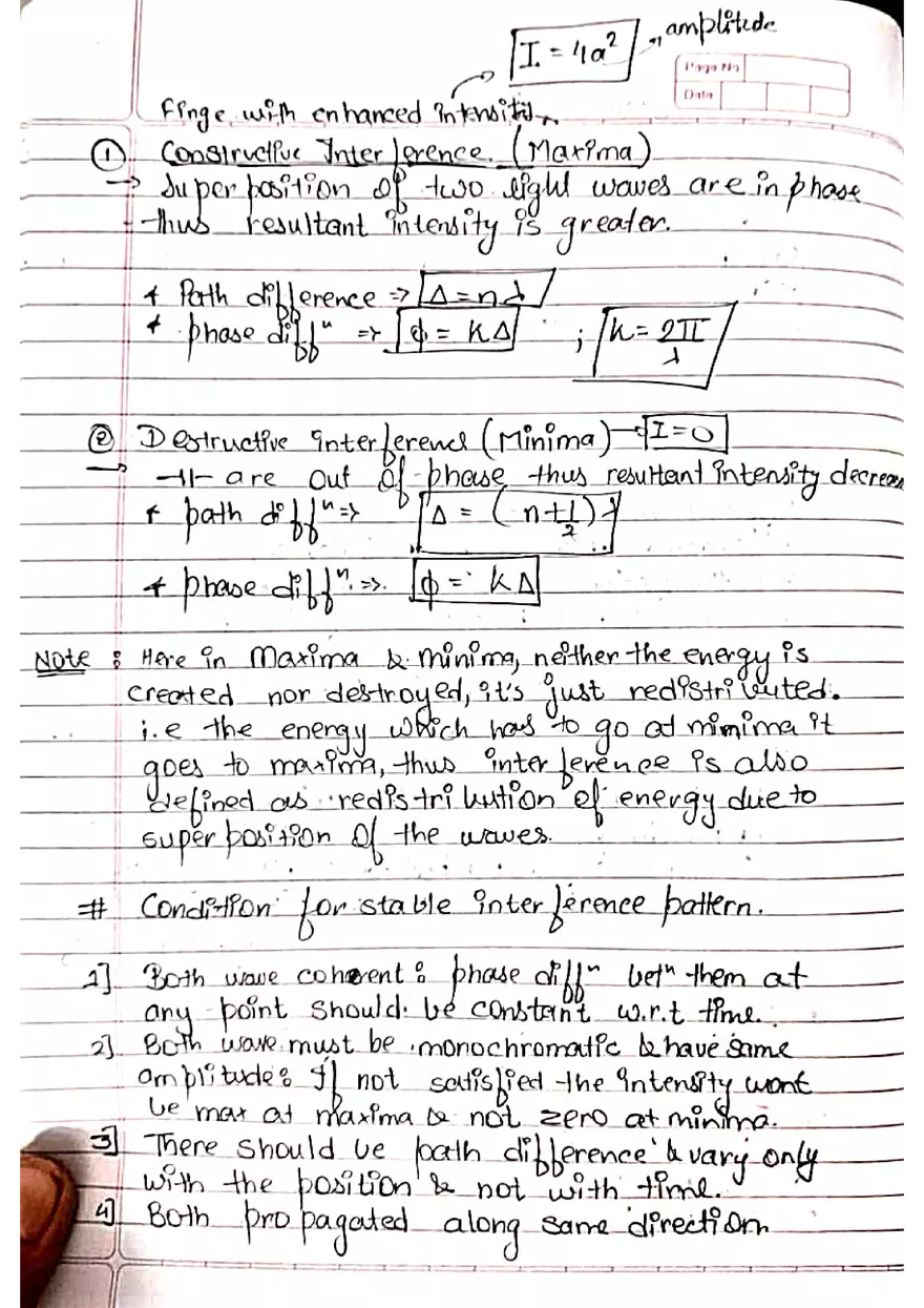 Wave Optics Lecture Note - Page 2