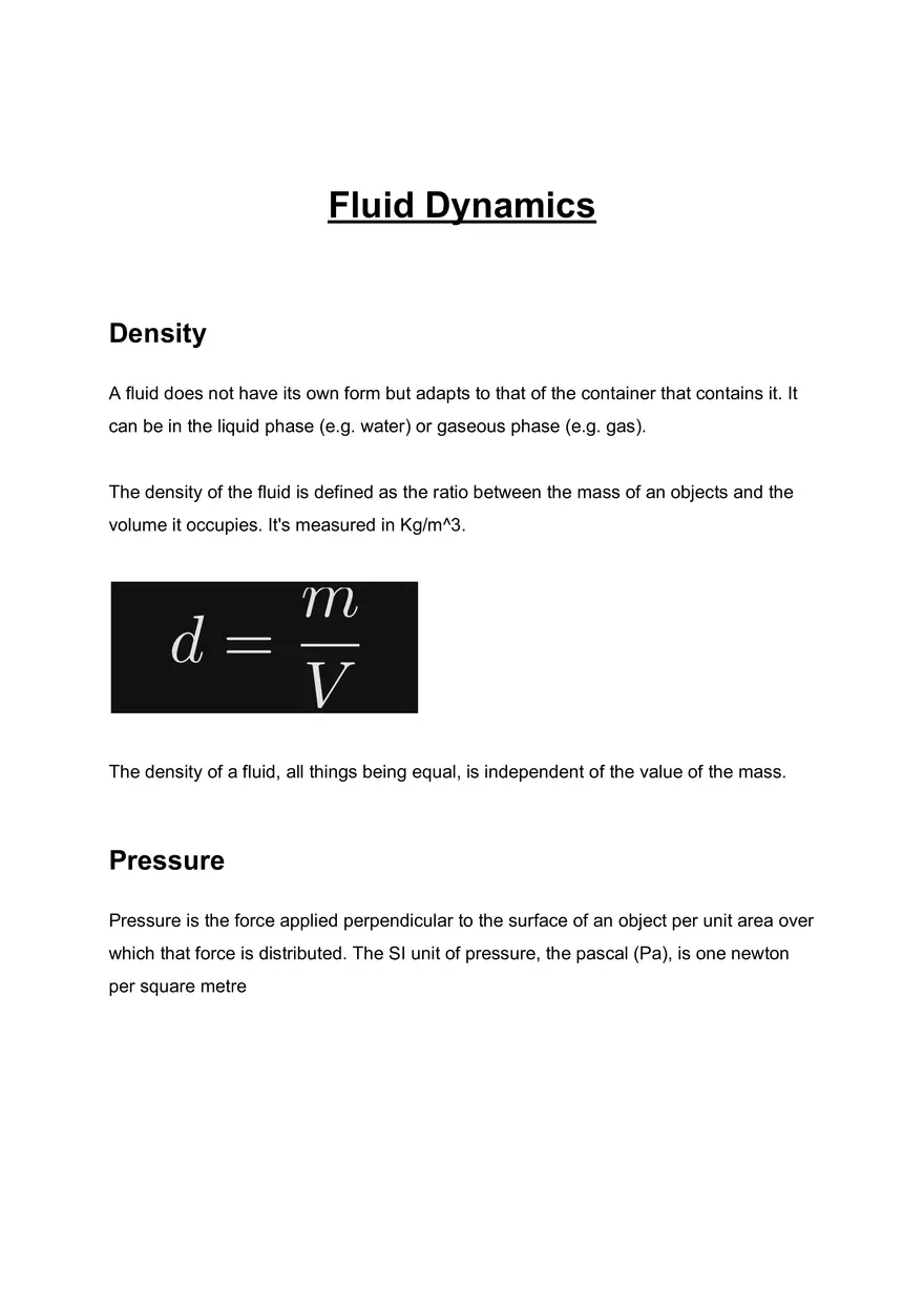 Fluid Dynamics - Page 1