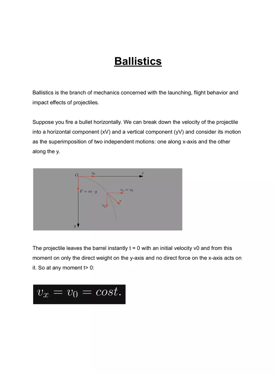 Ballistics, Friction and Weight - Page 1