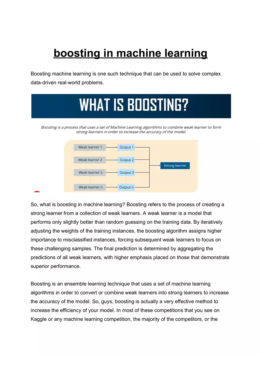 Boosting in Machine Learning - Page 1