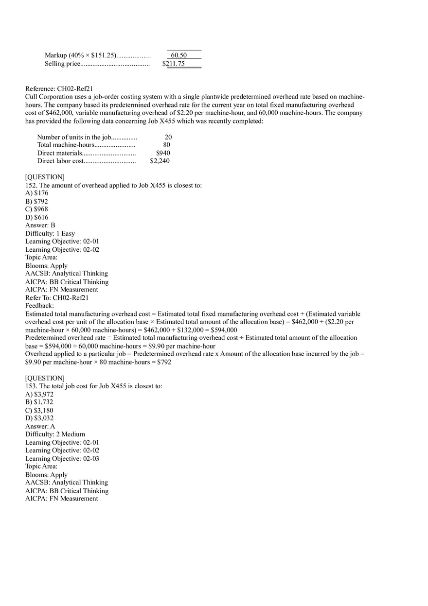 Ch2, Job-Order Costing Calculating Unit Product Costs Part 9 - Page 7
