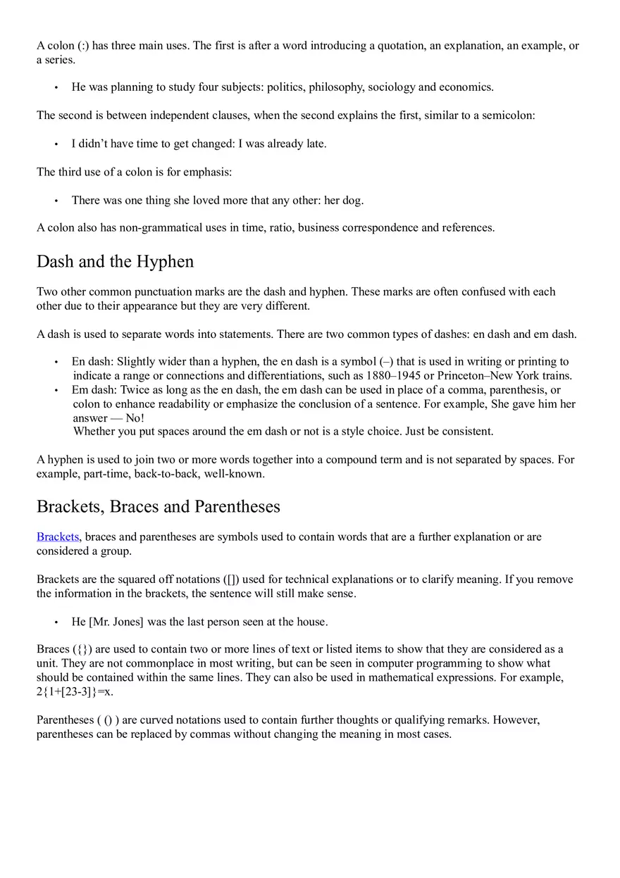 What Are the 14 Punctuation Marks in English Grammar - Page 2