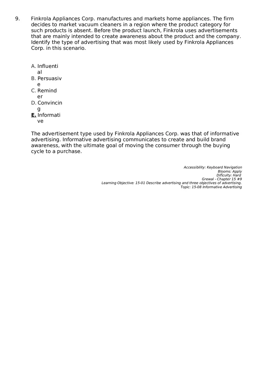 Marketing Chapter 15 Key Part 1 - Page 6