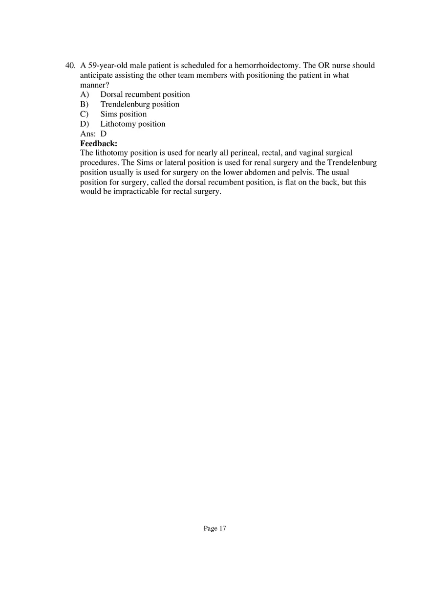 Medical-Surgical Nursing Exam Key Part 2 - Page 9
