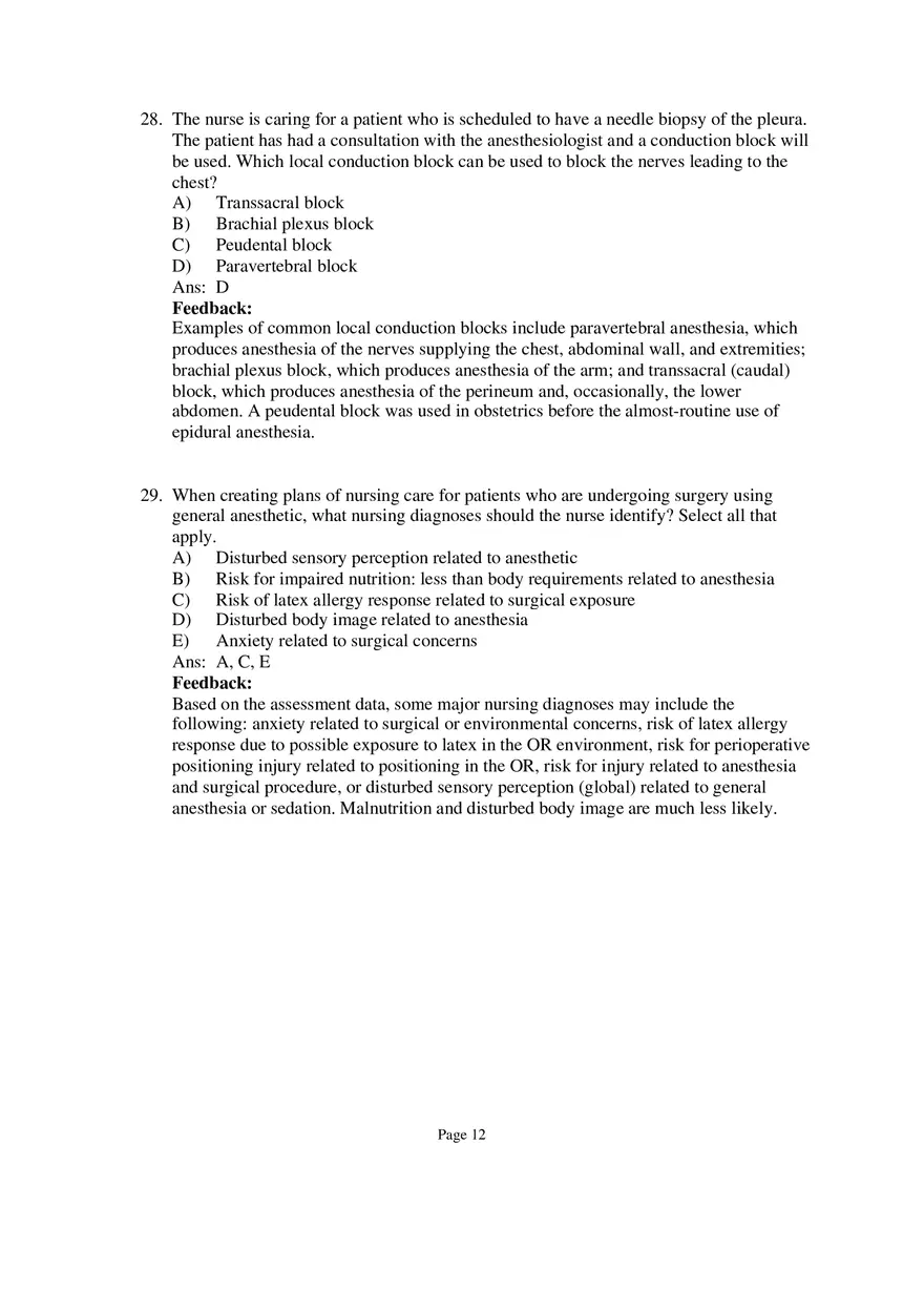 Medical-Surgical Nursing Exam Key Part 2 - Page 4