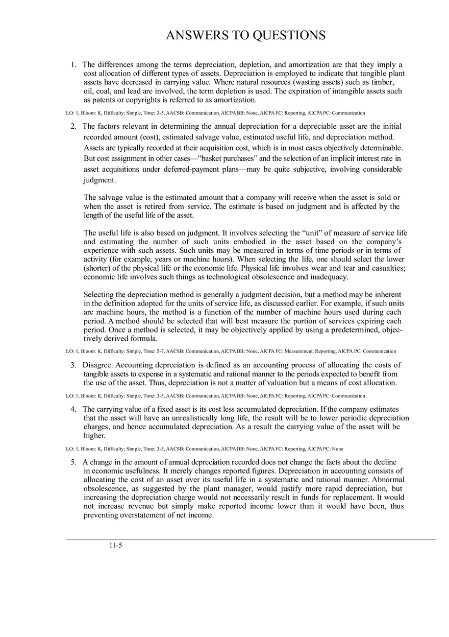 Chapter 11 Answers to Questions - Page 1