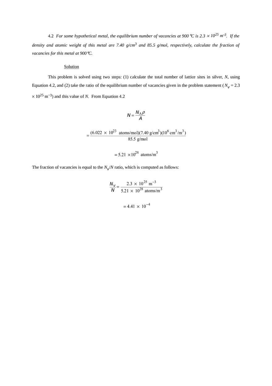 Imperfections in Solids Problem Solutions Part 1 - Page 2
