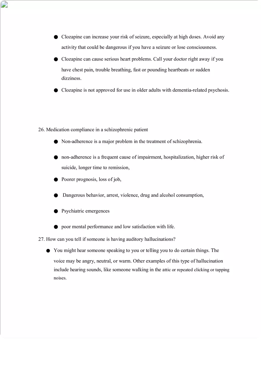 Mental Health Exam 2 Study Guide - Page 3