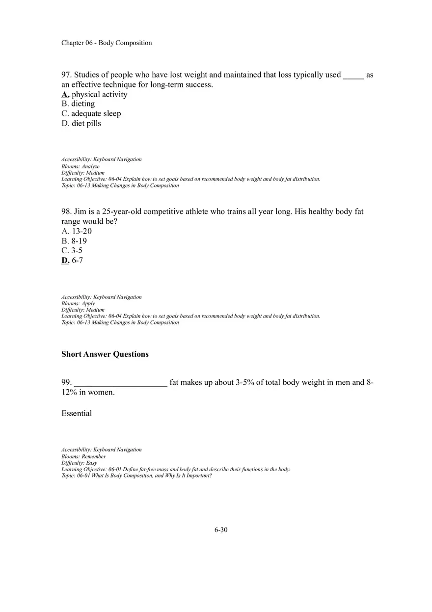 Chapter 06 Body Composition Part 4 - Page 1