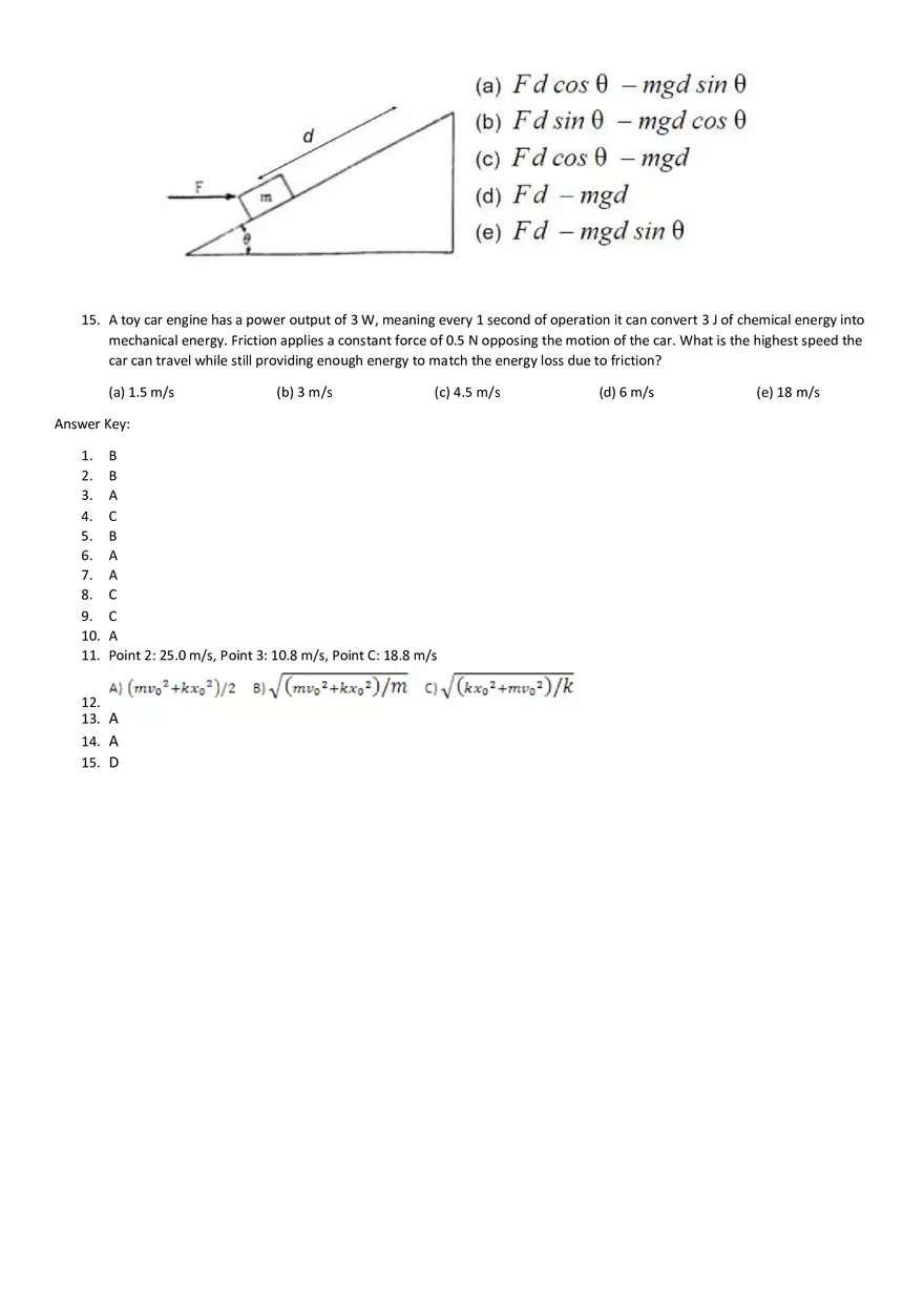 Physics 1 Unit 4 Practice Problems - Page 5