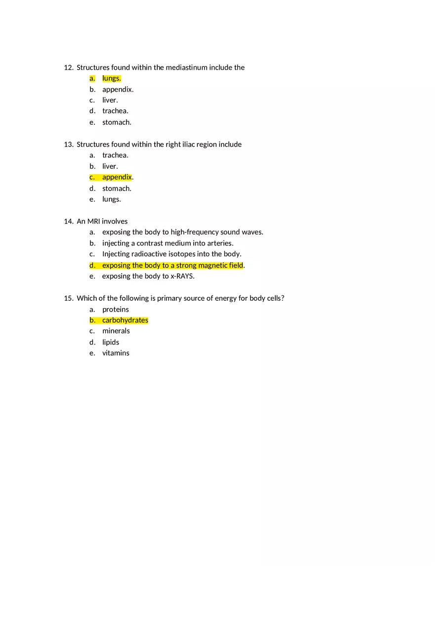 A&P Chapter 1 Quiz 1 - Page 3