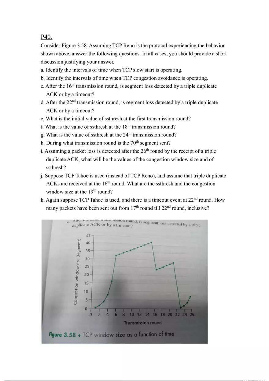 Describe Why an Application Developer Might Choose to Run an Application Over UDP Rather Than TCP - Page 9