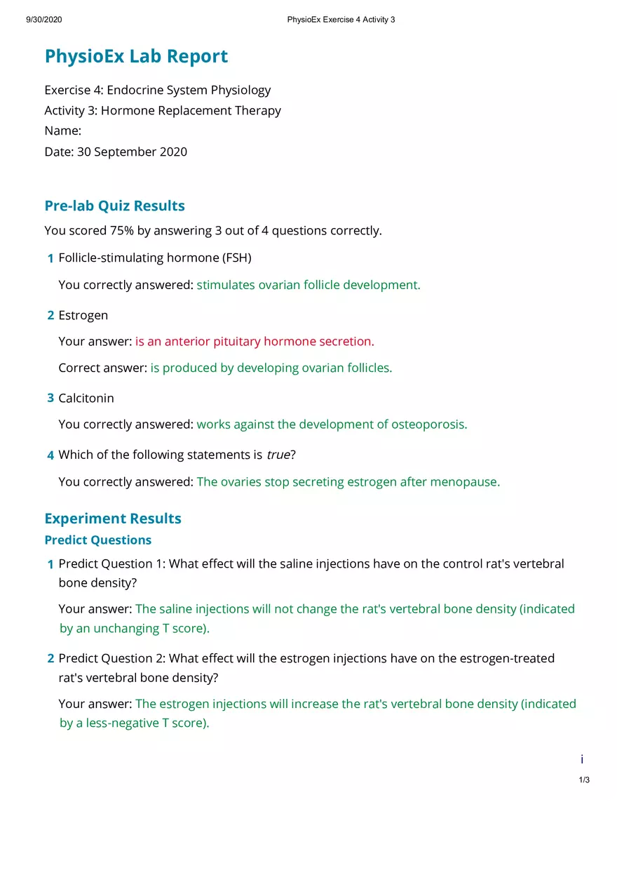 Hormone Replacement Therapy - Page 1