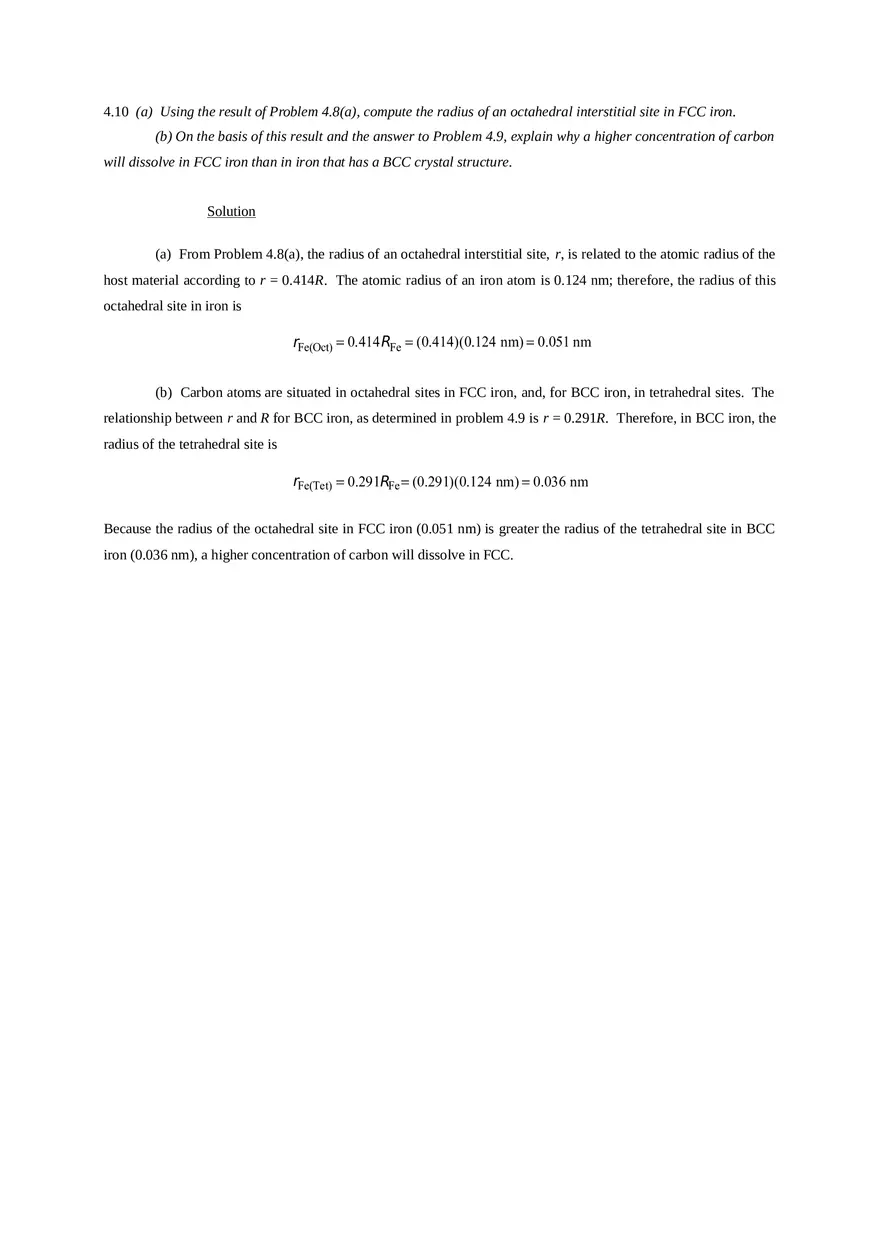 Imperfections in Solids Problem Solutions Part 2 - Page 3