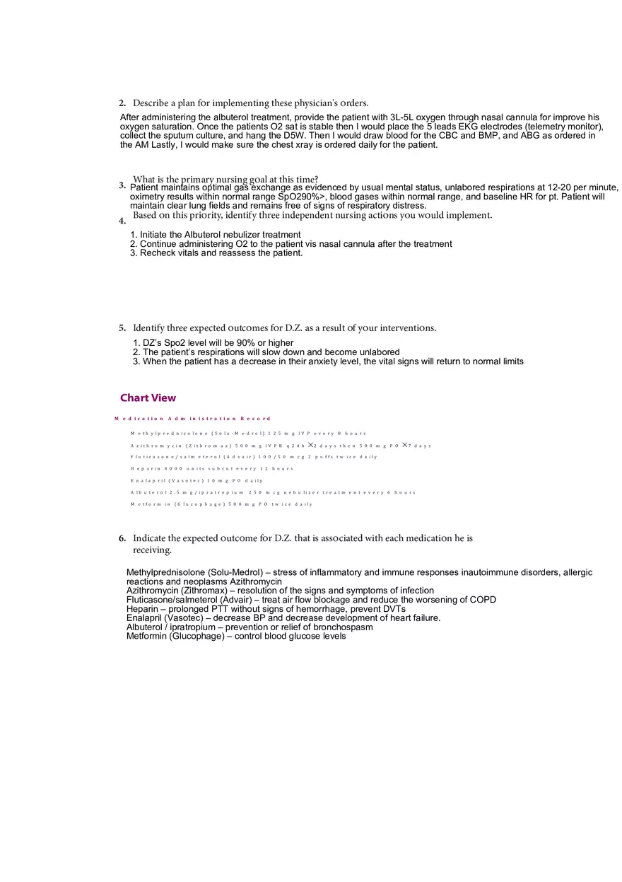 Case Study 29 COPD Exacerbation - Page 2