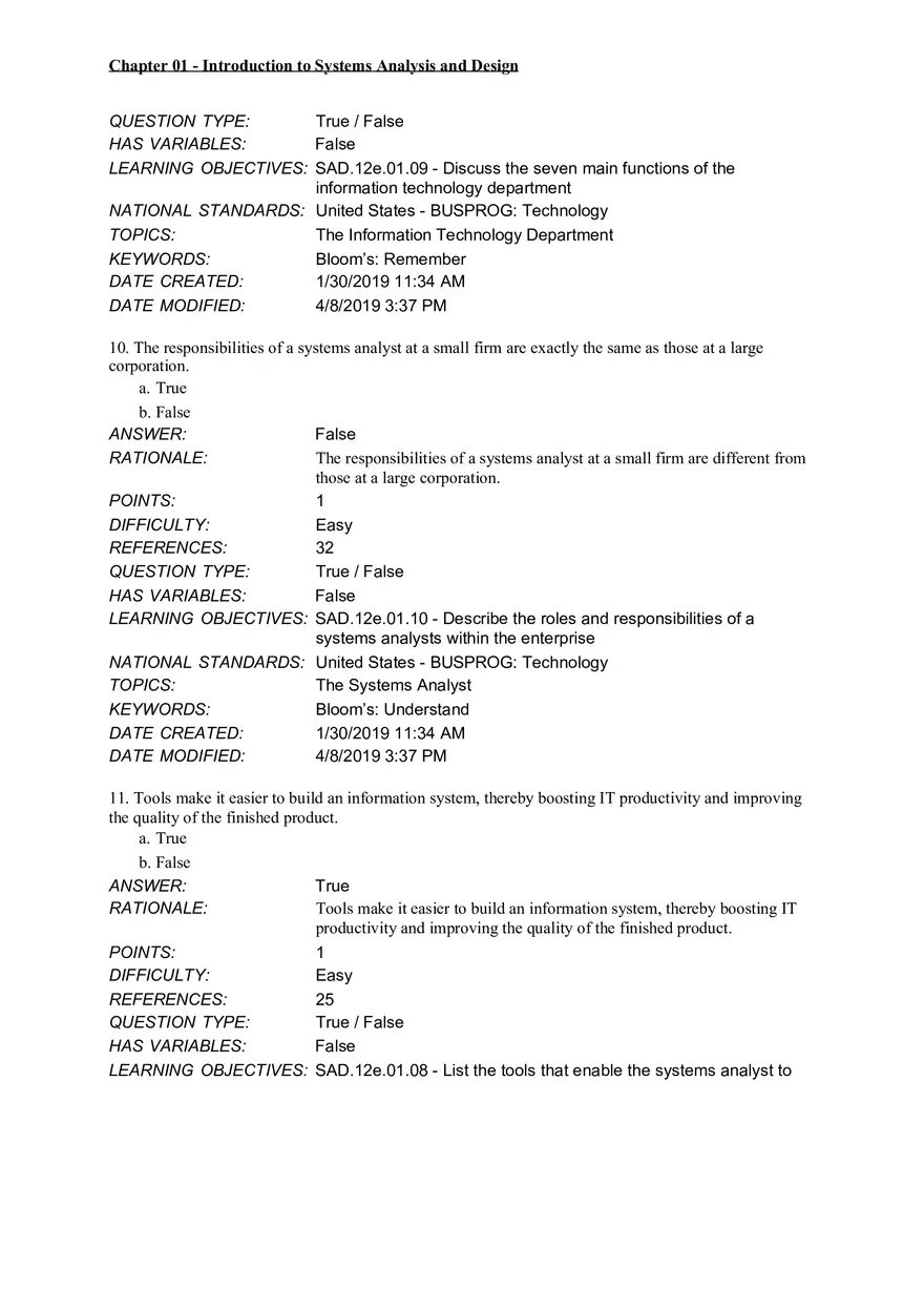 Chapter 01 Introduction to Systems Analysis and Design - Page 9