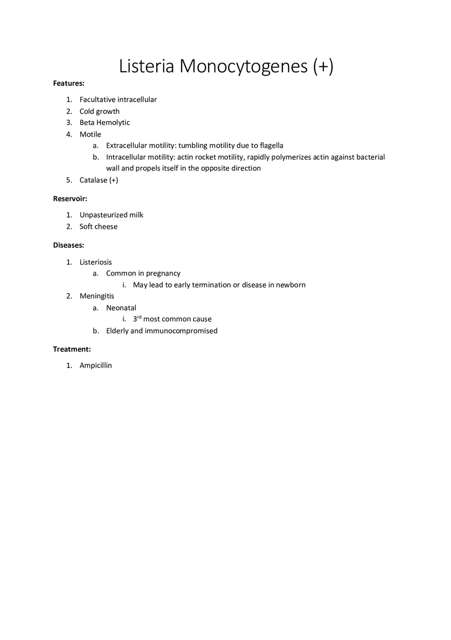 Listeria Monocytogenes (+) - Page 1