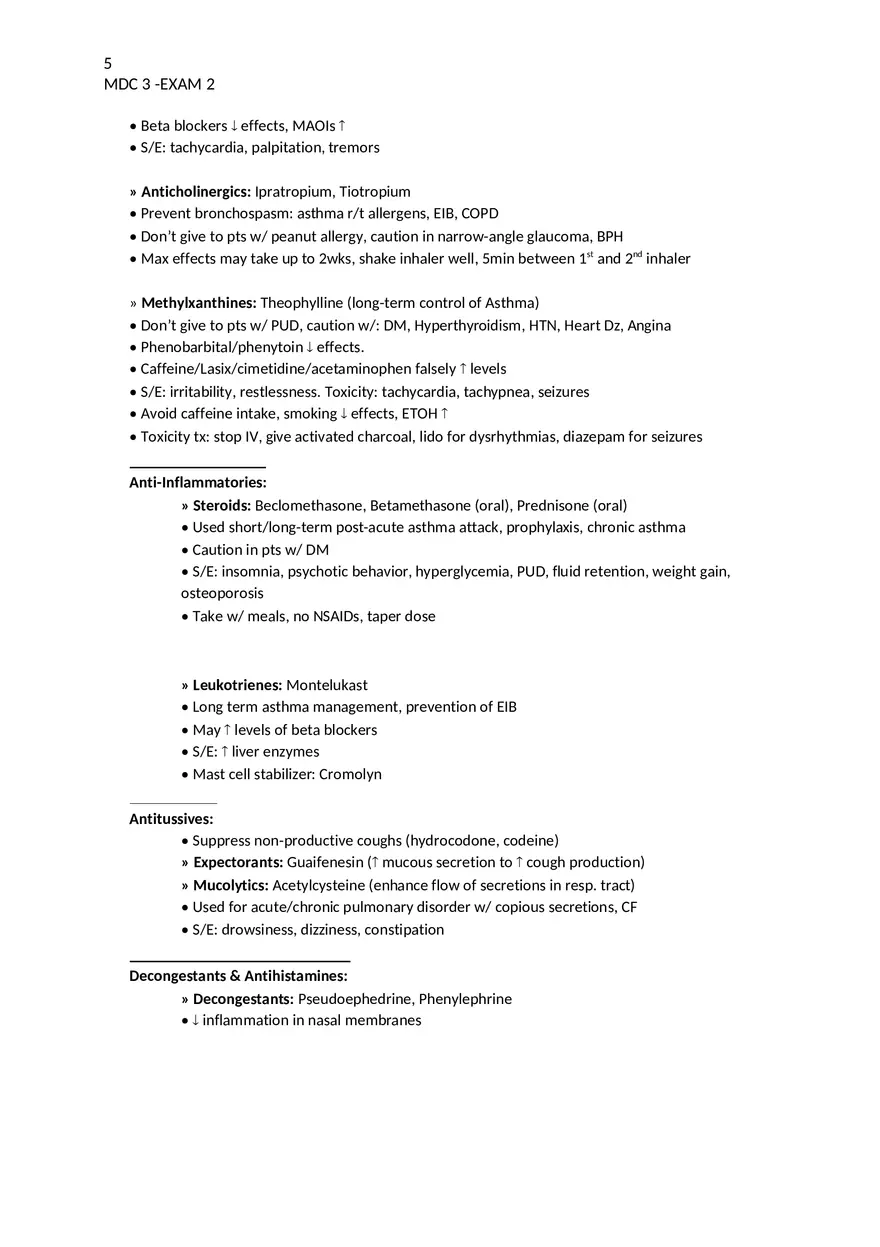 MDC 3 – Exam 2 Review - Page 5