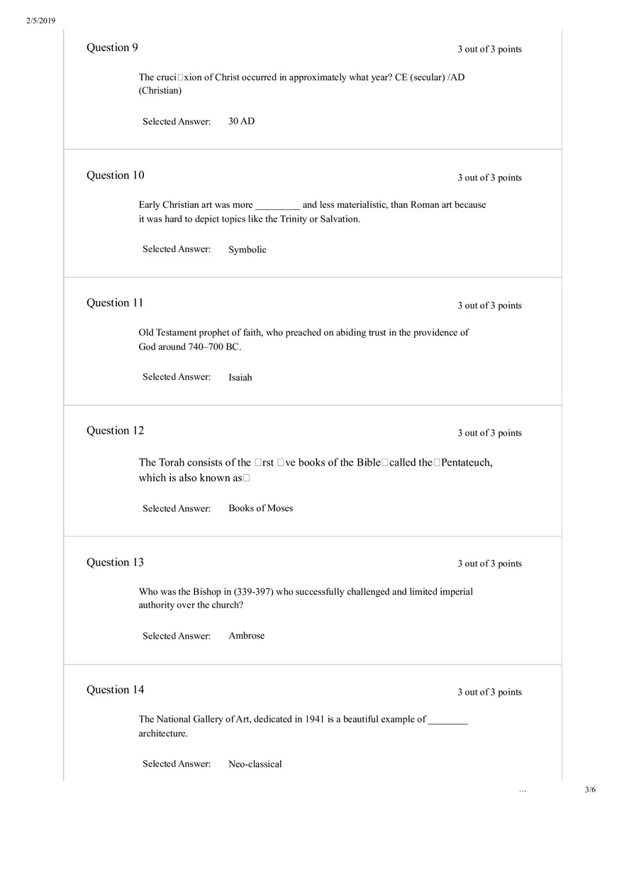 Submission Quiz 5 - Page 3