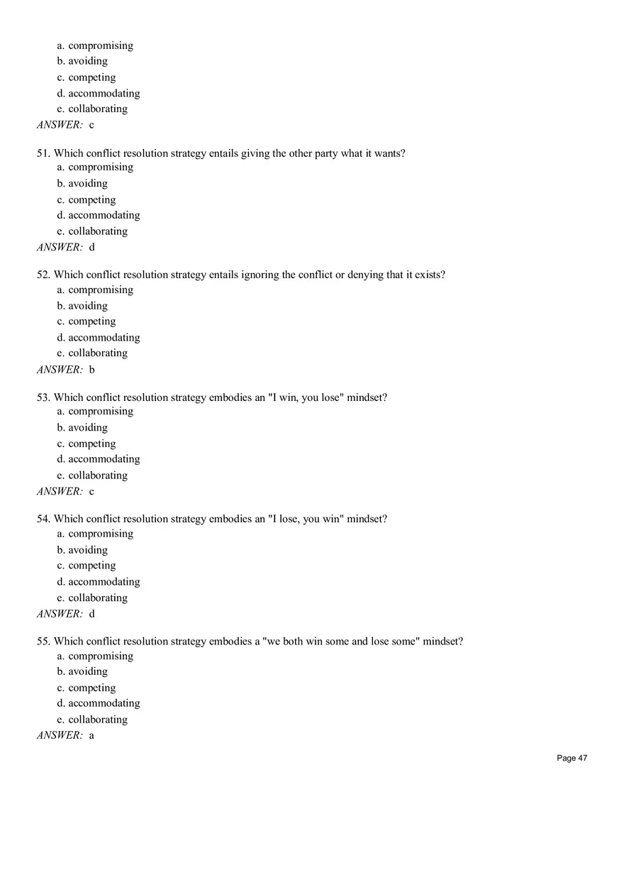 Management Chapter 10 Quiz Part 1 - Page 9