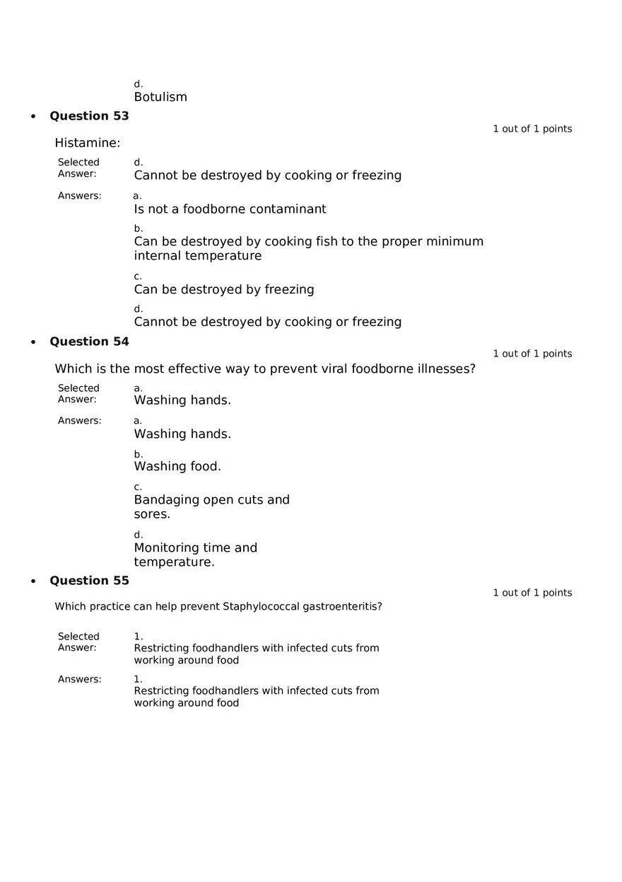 Servsafe Practice Exam Part 6 - Page 4