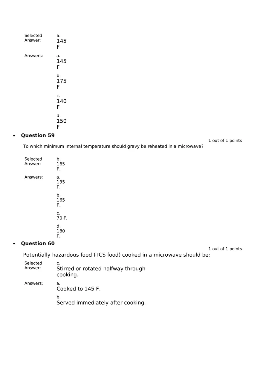 Servsafe Practice Exam Part 6 - Page 6