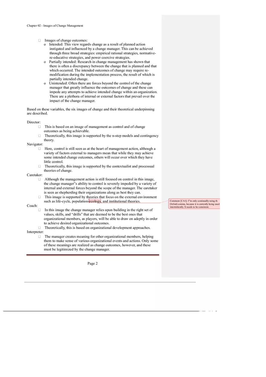 Chapter 2 Images of Change Management - Page 2