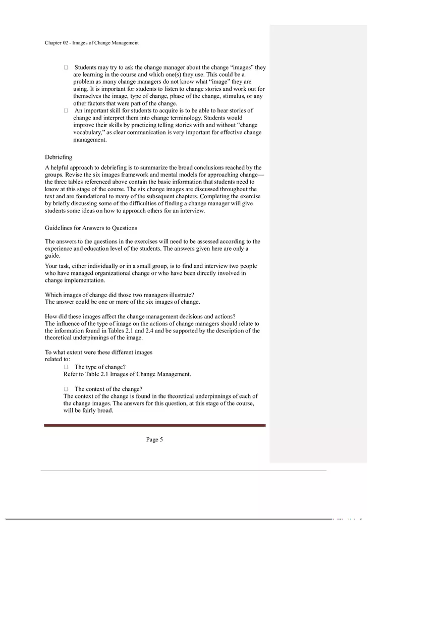 Chapter 2 Images of Change Management - Page 5