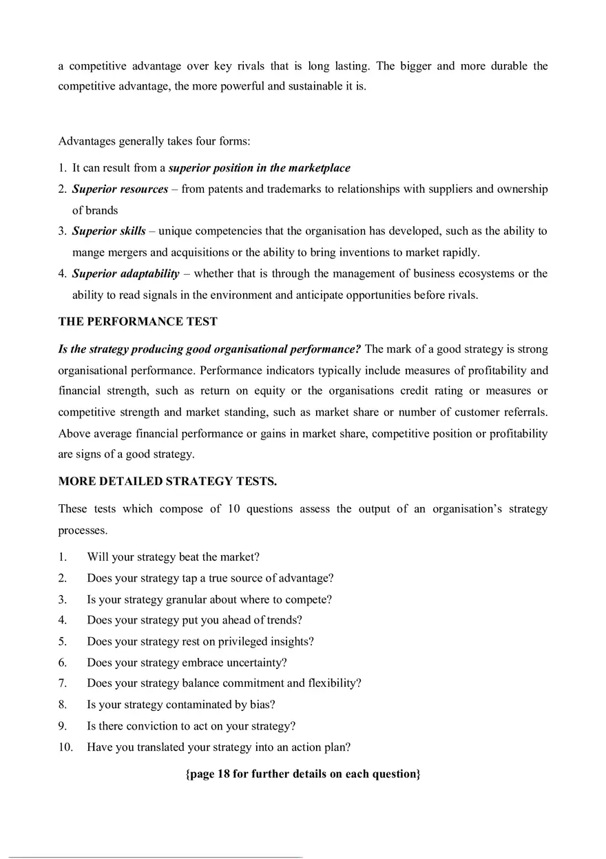 Three Tests of a Winning Strategy - Page 2