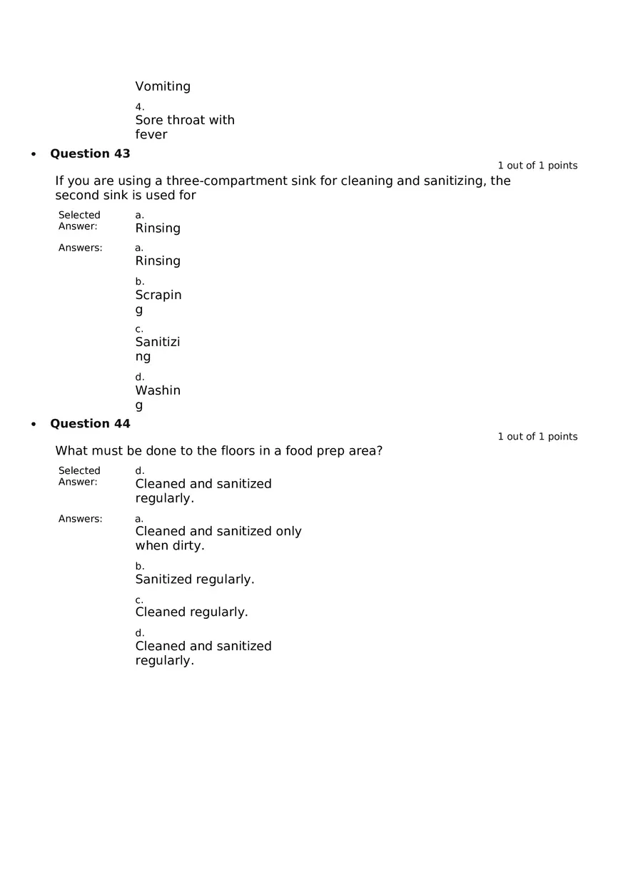 Servsafe Practice Exam Part 19 - Page 8